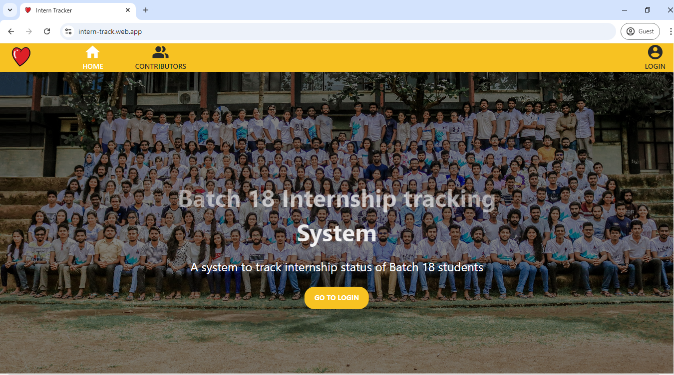 Internship tracking System